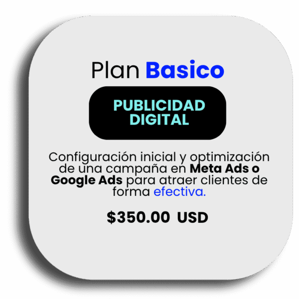 Publicidad Digital - Plan Básico
